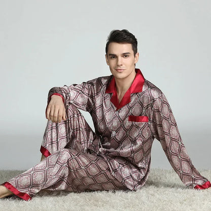Silk Satin Pajamas for Men