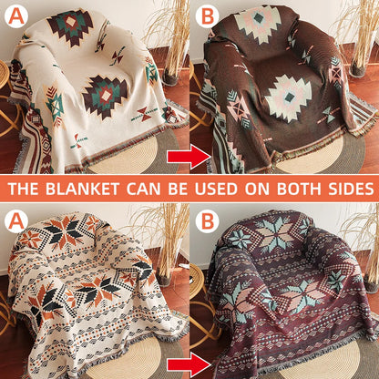 Throw Blanket with Fringe
