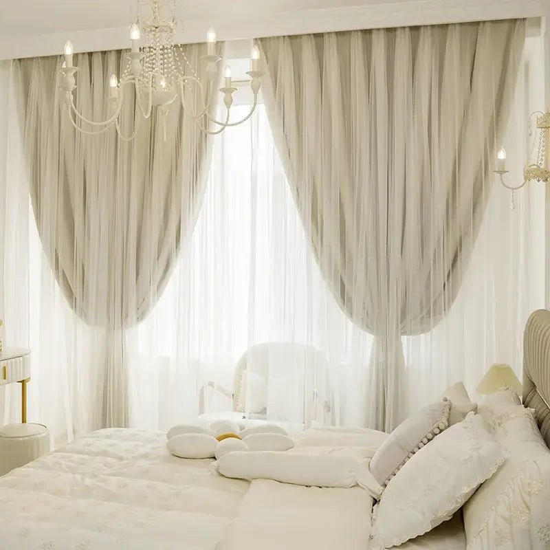 Cloth Gauze Integrated Curtain Modern