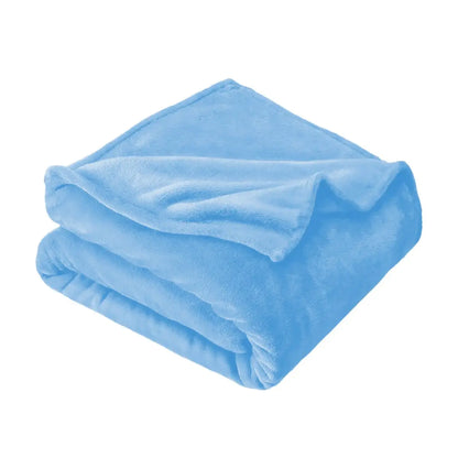 Pure color thick fleece blanket