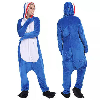 Grey Shark Kigurumi Onesie Pajamas