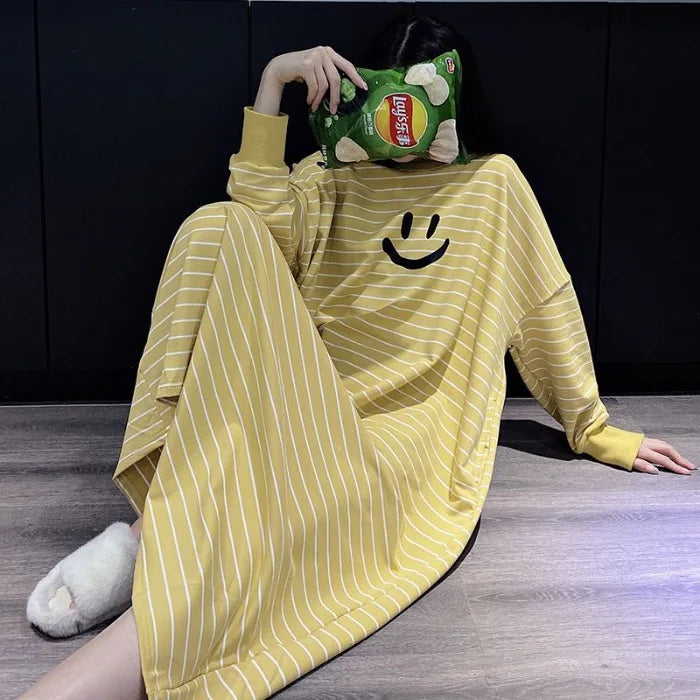 Striped Plus Size Pajamas Women