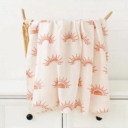Baby Blanket with Forest Animals Pattern