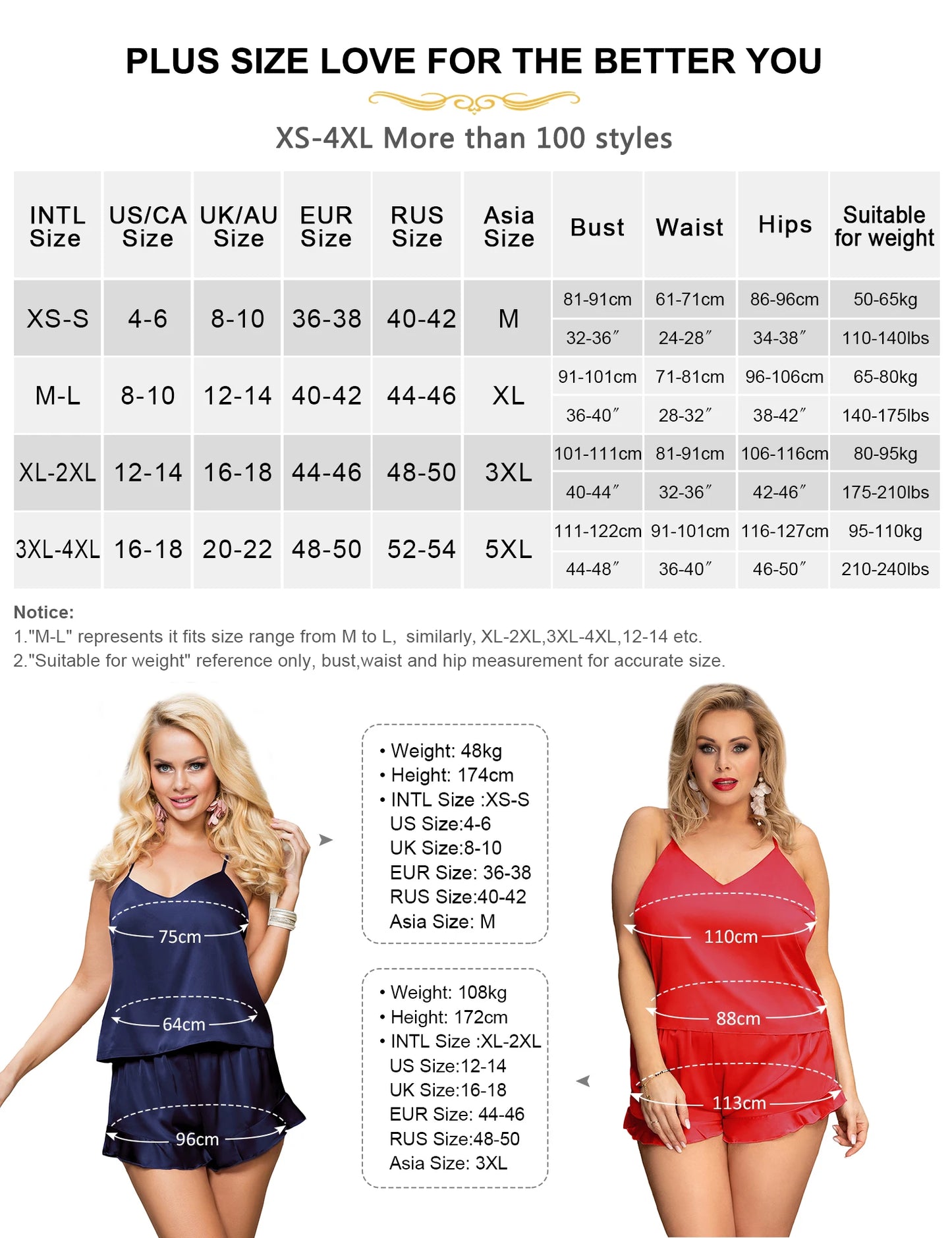 Plus Size 5XL Pajama Sleepwear