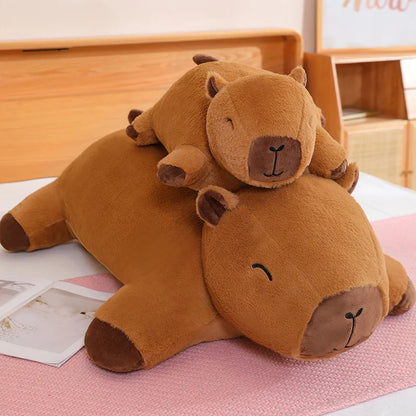 Huge Capybara Plush Shaped Pillow