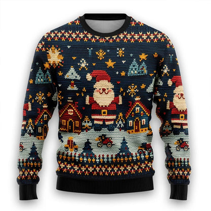 Ugly Christmas Sweater - Santa Claus & Snowman Edition