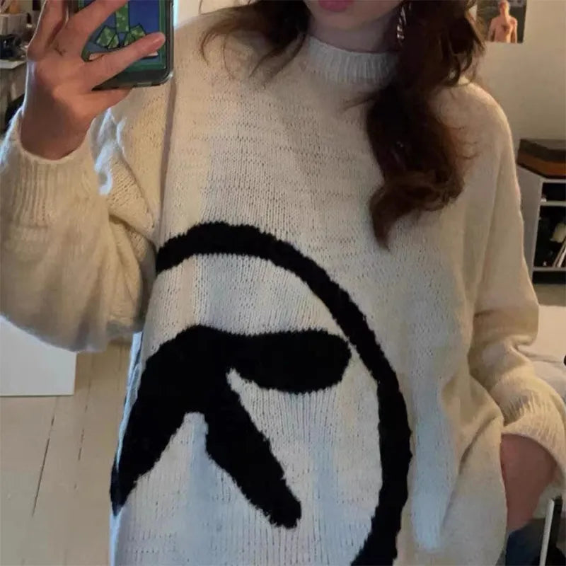 Men's Aphex Twin Knit Oversized Vintage Sweater