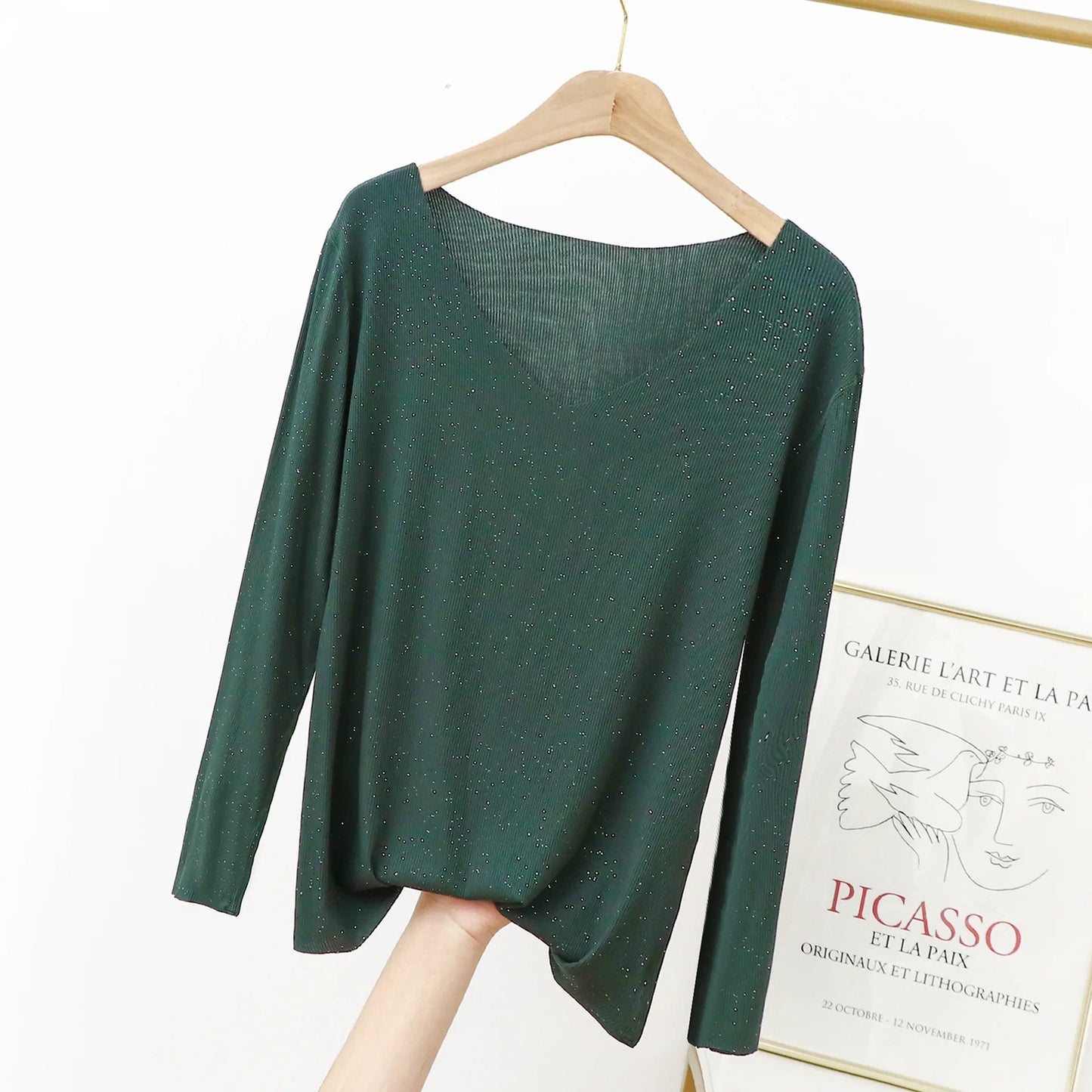 Long sleeved Single Piece Pajama Top