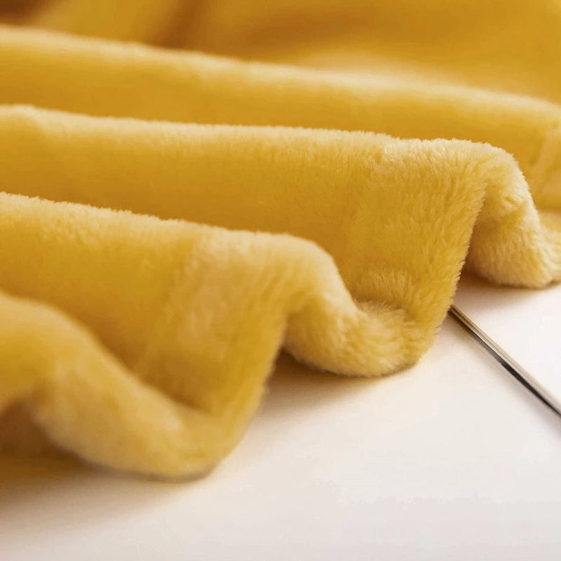 Fleece Flannel Gold Blankets