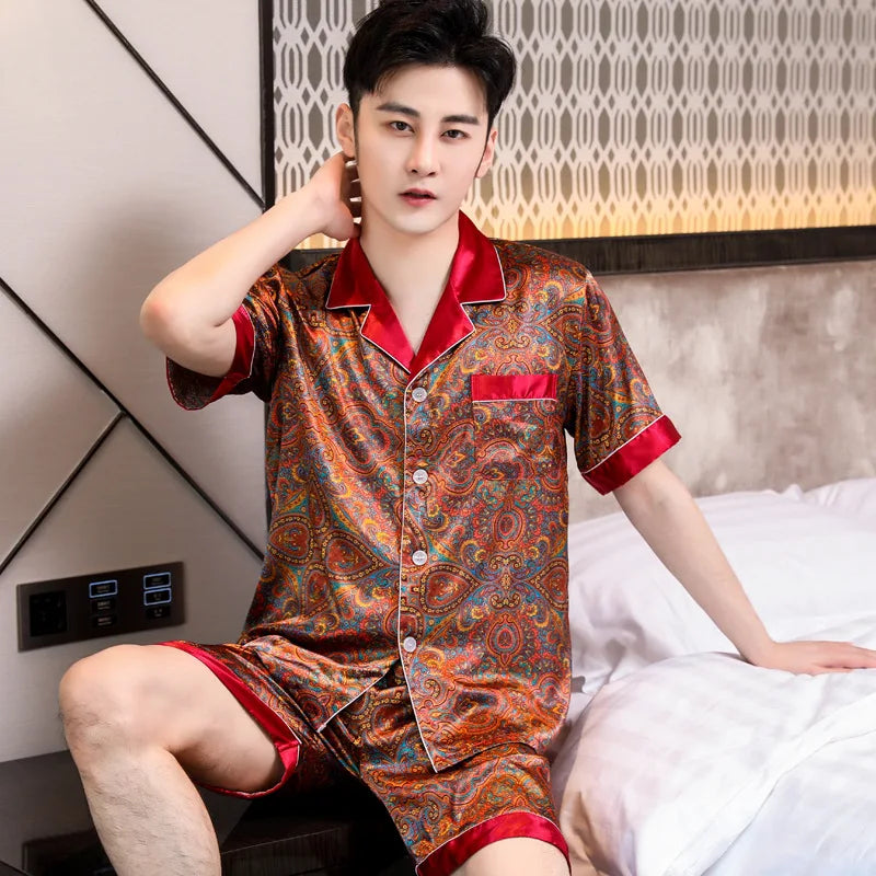 Silk Satin Pajamas for Men