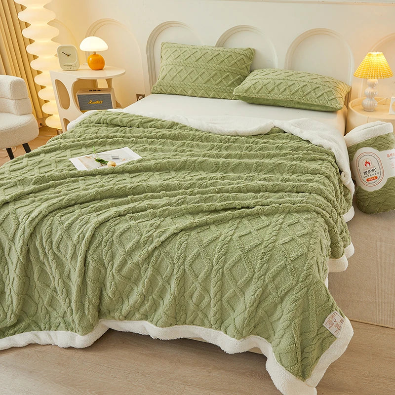 Lamb Wool Blanket Thickened Blanket