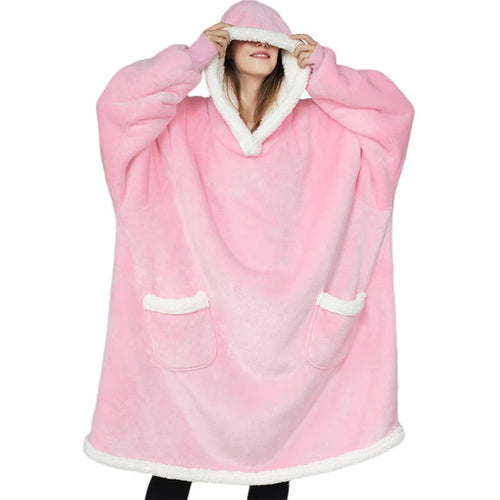 Hooded Blanket with Sleeves