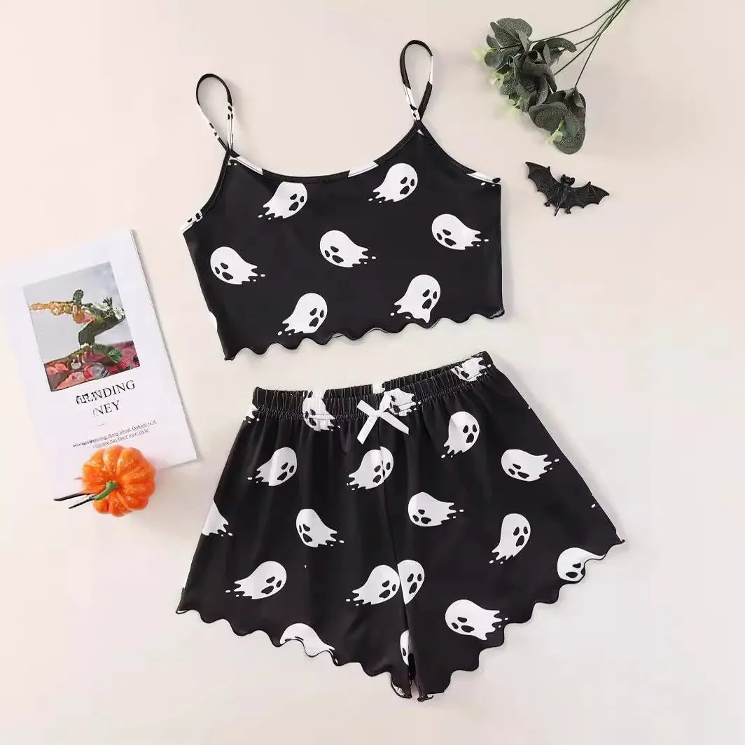Halloween Womens Two Set Pajamas
