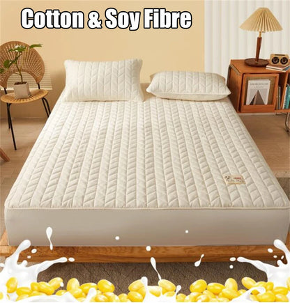 Cotton Quilted Fitted Mattress Cover