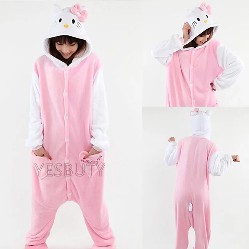 Hello Kitty Sanrio One-Piece Pajamas Sets