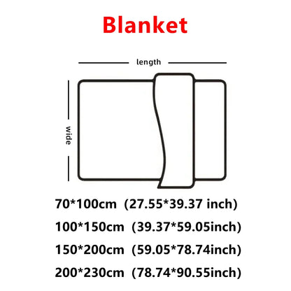 Solid color thickened wide striped multifunctional blanket