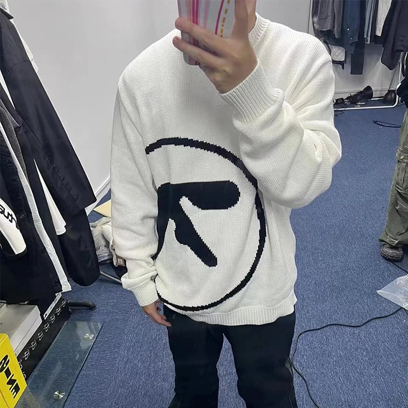 Men's Aphex Twin Knit Oversized Vintage Sweater – Sandman's Shop