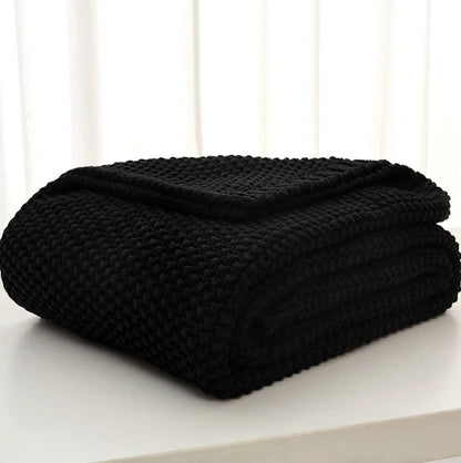 Knitted Blanket Chunky Throw Blanket
