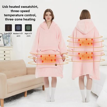 Winter Wearable Blanket Hoodie