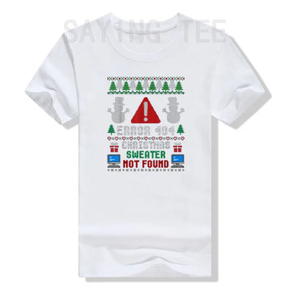 Computer Error 404 Ugly Christmas Sweater T-Shirt