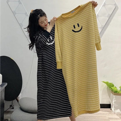 Striped Plus Size Pajamas Women