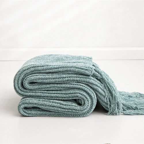 REGINA Chunky Knit Chenille Blankets