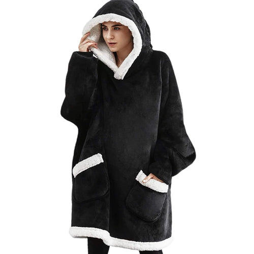 Hooded Blanket with Sleeves