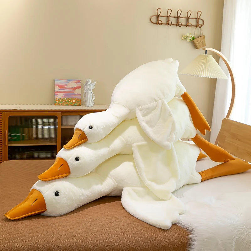 Fluffy Goose Body Pillow