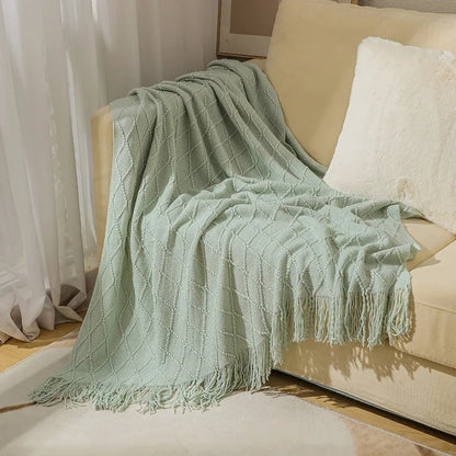 Orange Gift Knitted Throw Blankets