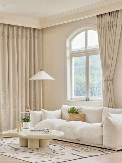 Modern minimalist and luxurious bedroom curtains
