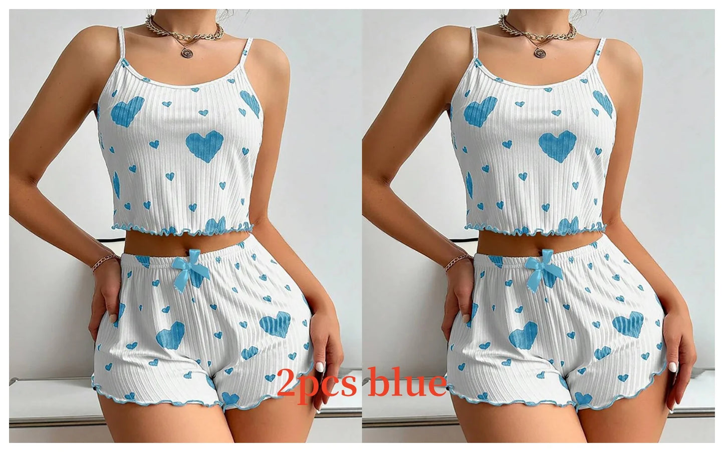 Women's Hearts Pajamas Set Sleepwear