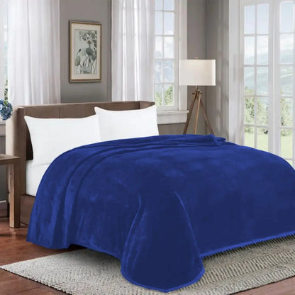 Pure color thick fleece blanket