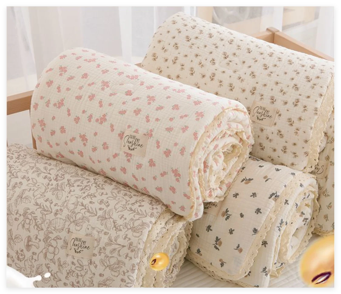 Cotton Padded Baby Blanket