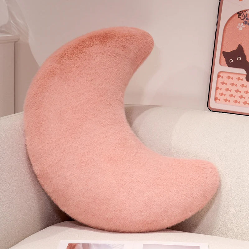 Moon Throw Pillows Soft Moon Shaped Pillows