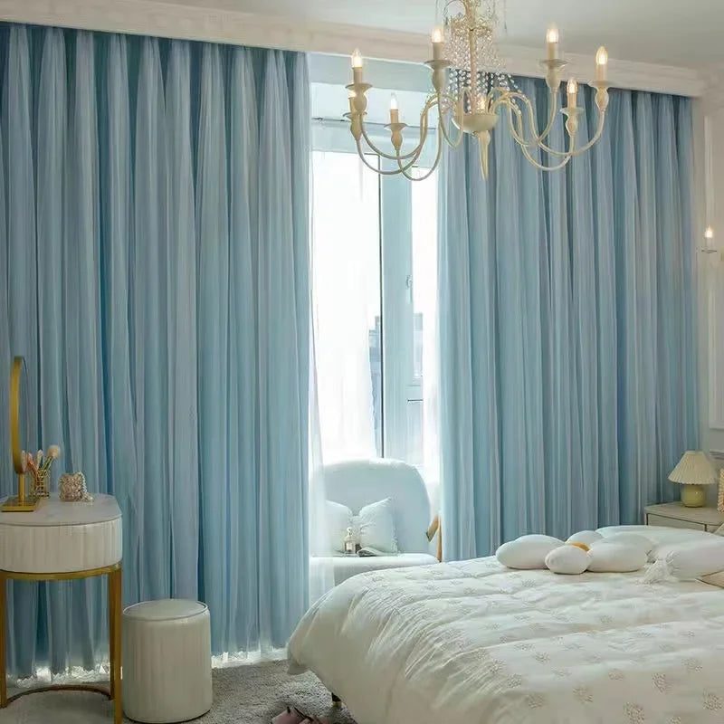 Cloth Gauze Integrated Curtain Modern