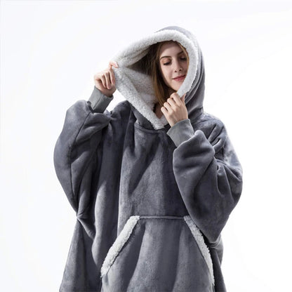 Hooded Blanket with Sleeves