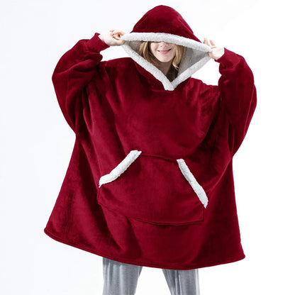 Hooded Blanket with Sleeves