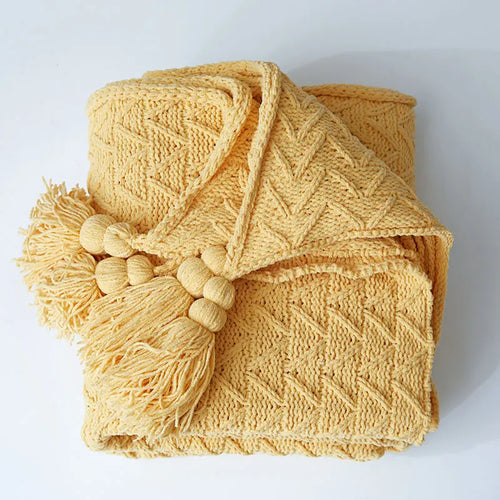 REGINA Chunky Knit Chenille Blankets