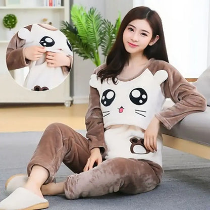 Autumn Long Sleeve flannel Maternity Clothing