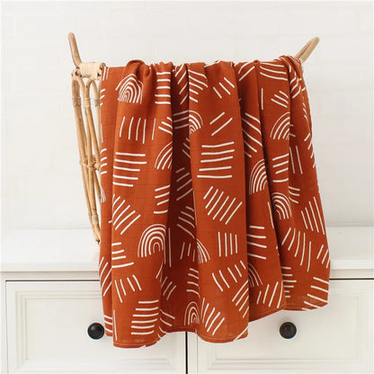 Baby Blanket with Forest Animals Pattern