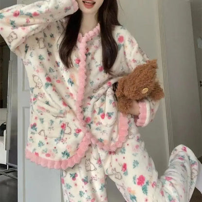 Coral Fleece Pajamas Women