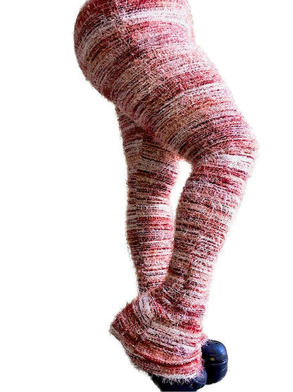 Fuzzy Flare Pants Woman