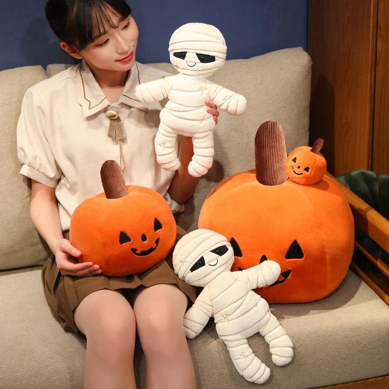 Spooky Halloween Shaped Pillows | Pumpkin, Mummy ,Ghost, and Bone