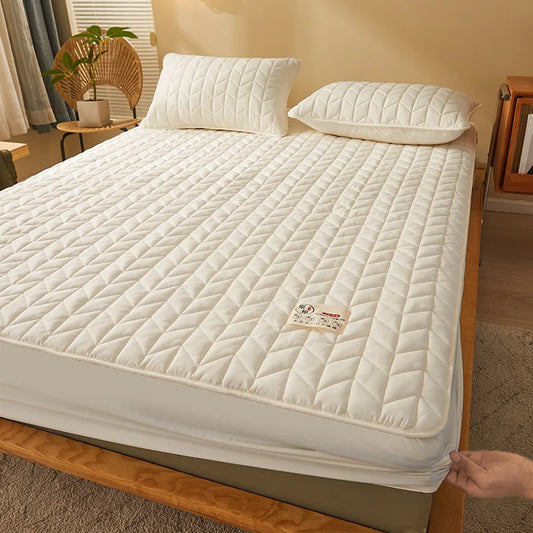 Cotton Quilted Fitted Mattress Cover