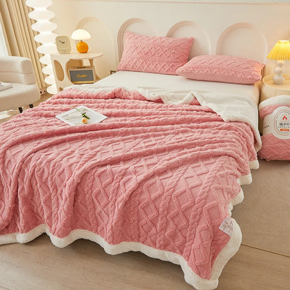 Lamb Wool Blanket Thickened Blanket