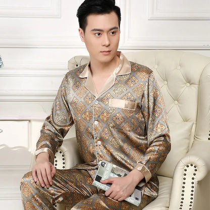 Silk Satin Pajamas for Men