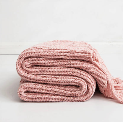 REGINA Chunky Knit Chenille Blankets