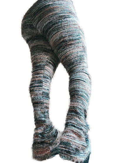 Fuzzy Flare Pants Woman