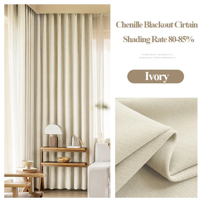 Solid Blackout Curtain for Bedroom