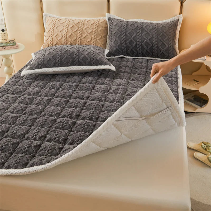 Thick Fleece Mattress Pad